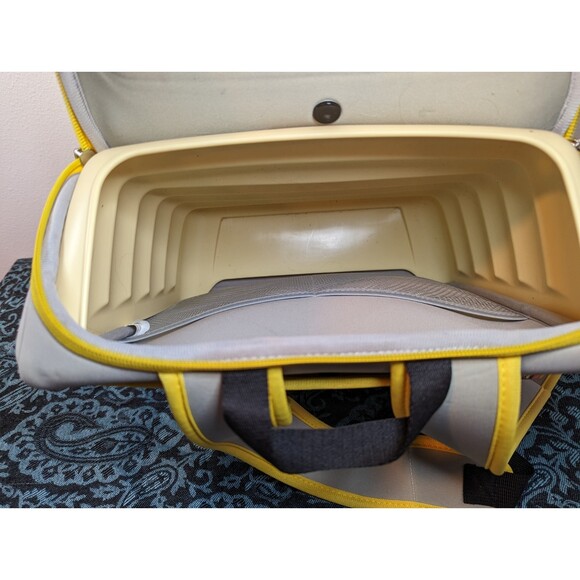 B Duck Yellow Gray Backpack Diaper Bag Kids Carryall NWT - Picture 8 of 12